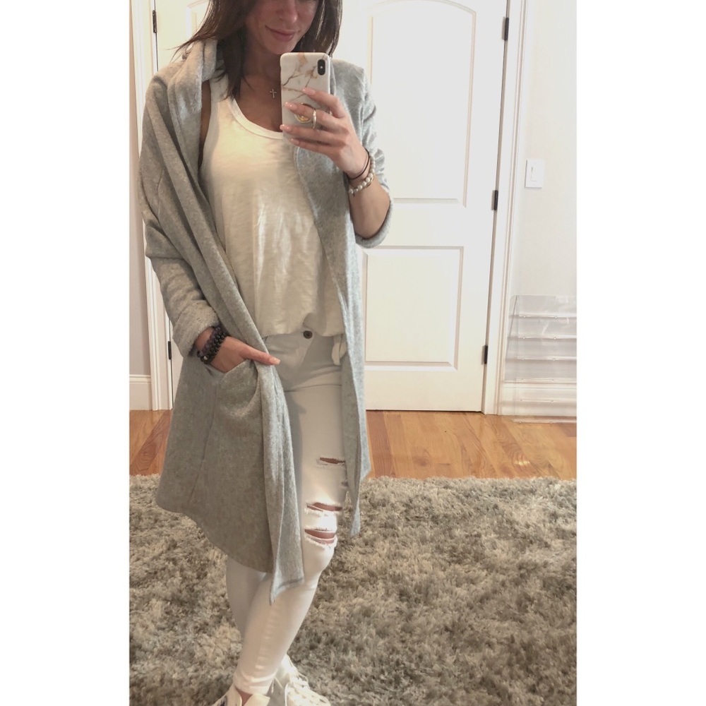 cozy sweatshirt cardigan